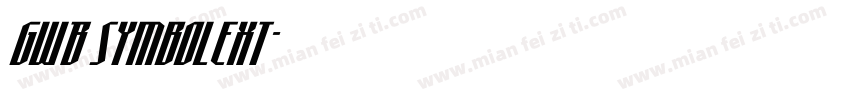 GWB SymbolExt字体转换